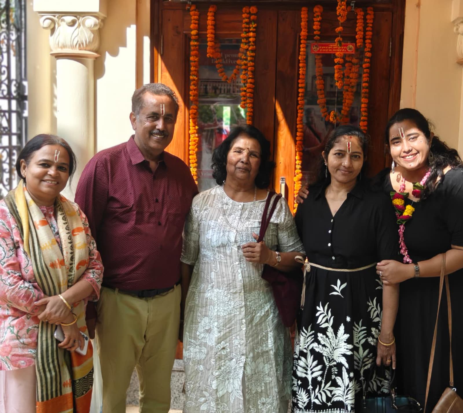 Group with Tempo Traveller